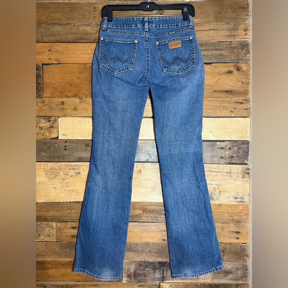 Wrangler Premium Patch Green‎ Label Double Button Women’s  Jeans 7MWZNS 1/2 X 34